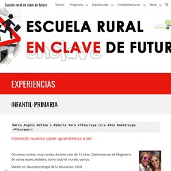 Escuela rural en clave de futuro - Experiencias