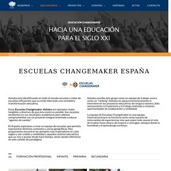 ESCUELAS CHANGEMAKER ESPAÑA – Ashoka España