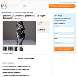 Escultura De Corazones (obsidiana) ! La Mejor Decoración - Benito Juárez - Muebles - Jardín - Hogar - regalos de obsidiana