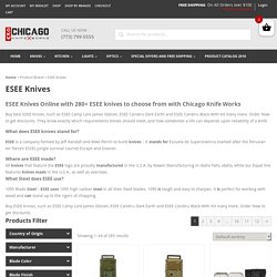 Buy ESEE Knives Online with 280+ ESEE knives to choose from