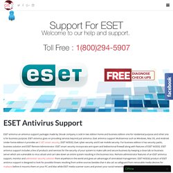 Best Support for Eset antivirus Toll Free:1-800-294-5907