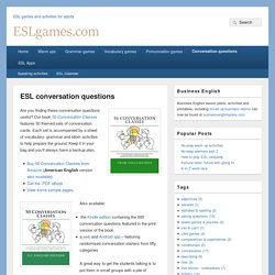 ESL conversation questions
