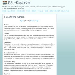 ESL Games for the Classroom