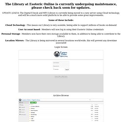 Esoteric Online - Document Library