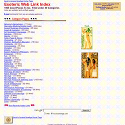Esoteric Web Link Index
