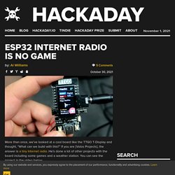 ESP32 Internet Radio Is No Game
