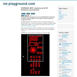 ESP8266 WiFi module and 5V Arduino connection