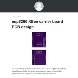 esp8266 XBee carrier board PCB design - 41J Blog