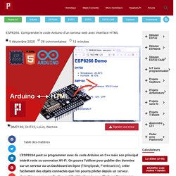 ESP8266 : comprendre la programmation Web Server avec du code Arduino