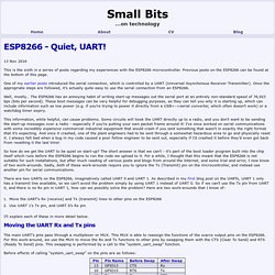 ESP8266 - Quiet, UART!