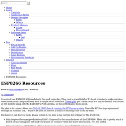 ESP8266 Resources