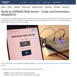 ESP8266 Web Server Tutorial (Code and Schematics)