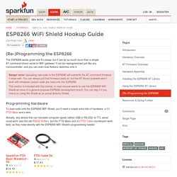 ESP8266 WiFi Shield Hookup Guide