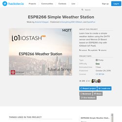 ESP8266 Simple Weather Station