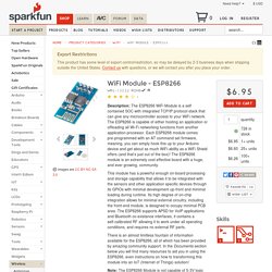 WiFi Module - ESP8266 - WRL-13252