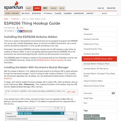 ESP8266 Thing Hookup Guide