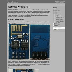 ESP8266 WiFi module