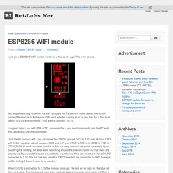ESP8266 WIFI module