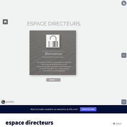 espace directeurs by Elodie Camo on Genially