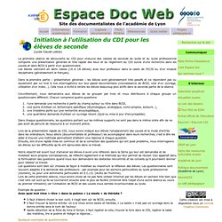- Espace Doc Web - Académie de Lyon