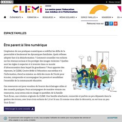 CLEMI (Centre de Liaison d'Education aux Médias et à l'Information) : espace famille
