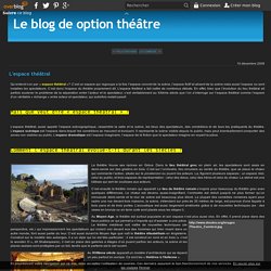 L'espace théâtral - Le blog de option théâtre