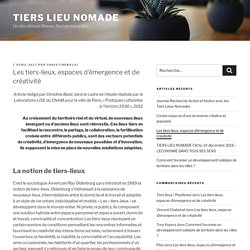 Les tiers-lieux, espaces d’émergence et de créativité – Tiers lieu nomade