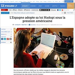 L'Espagne adopte sa loi Hadopi