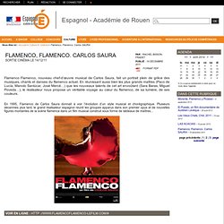 Espagnol - Académie de Rouen - Flamenco, Flamenco. Carlos SAURA