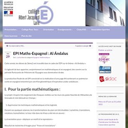 EPI Maths-Espagnol : Al Ándalus – Collège Albert JACQUARD