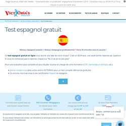 Test d'espagnol gratuit en ligne