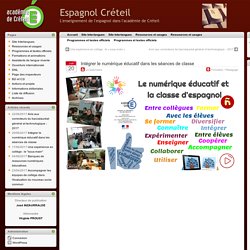 Espagnol Créteil » Intégrer le numérique éducatif dans les séances de classe