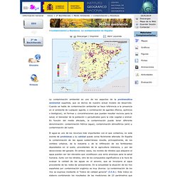 España a Través de los Mapas: Contaminación ambiental