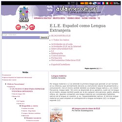 E.L.E. Español como Lengua Extranjera