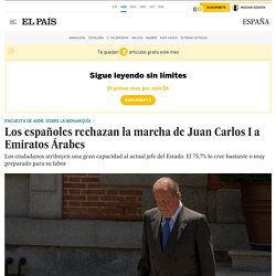 Los españoles rechazan la marcha de Juan Carlos I a Emiratos Árabes