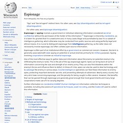 Espionage wiki
