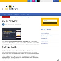 How Do I Get my Activation Code for ESPN?