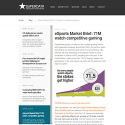 eSports market brief: US accounts for almost half of total viewership.