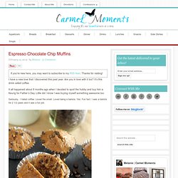 Espresso Chocolate Chip Muffins with Espresso Glaze