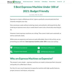 5 Best Espresso Machine Under 100 Of 2021: Budget Friendly