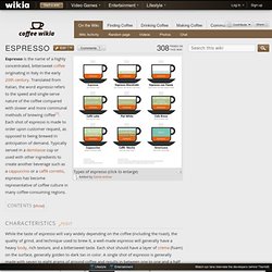 Espresso - The Coffee Wiki