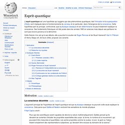 Esprit quantique/ Wikipedia