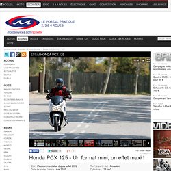 Essai du scooter Honda PCX 125