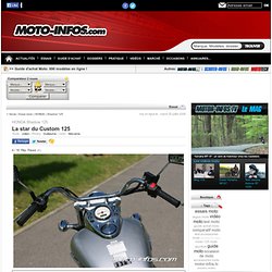 Moto Infos : Essai du HONDA Shadow 125