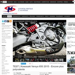 Essai Kawasaki Versys 650 (2015)