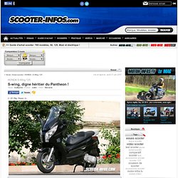 Essai du scooter HONDA S-Wing 125 avec photo et vidéo