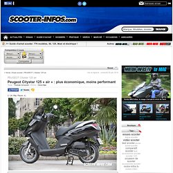 Essai du scooter PEUGEOT Citystar 125 air avec photo