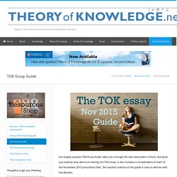 TOK Essay Guide - theoryofknowledge.net