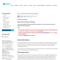 Curation & Realtime Storytelling