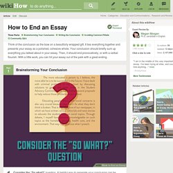 How to End an Essay: 10 Steps